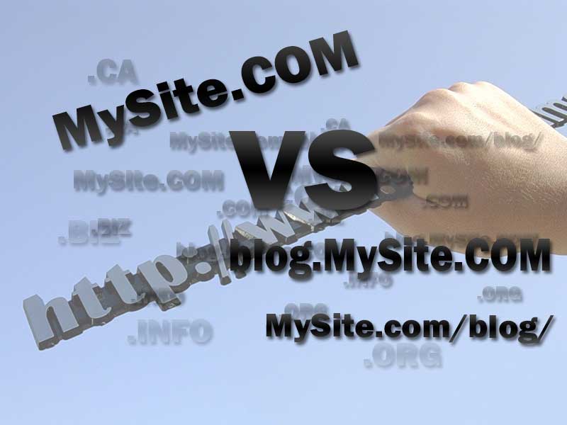 Subdomain vs. New Domain or use a subfolder?